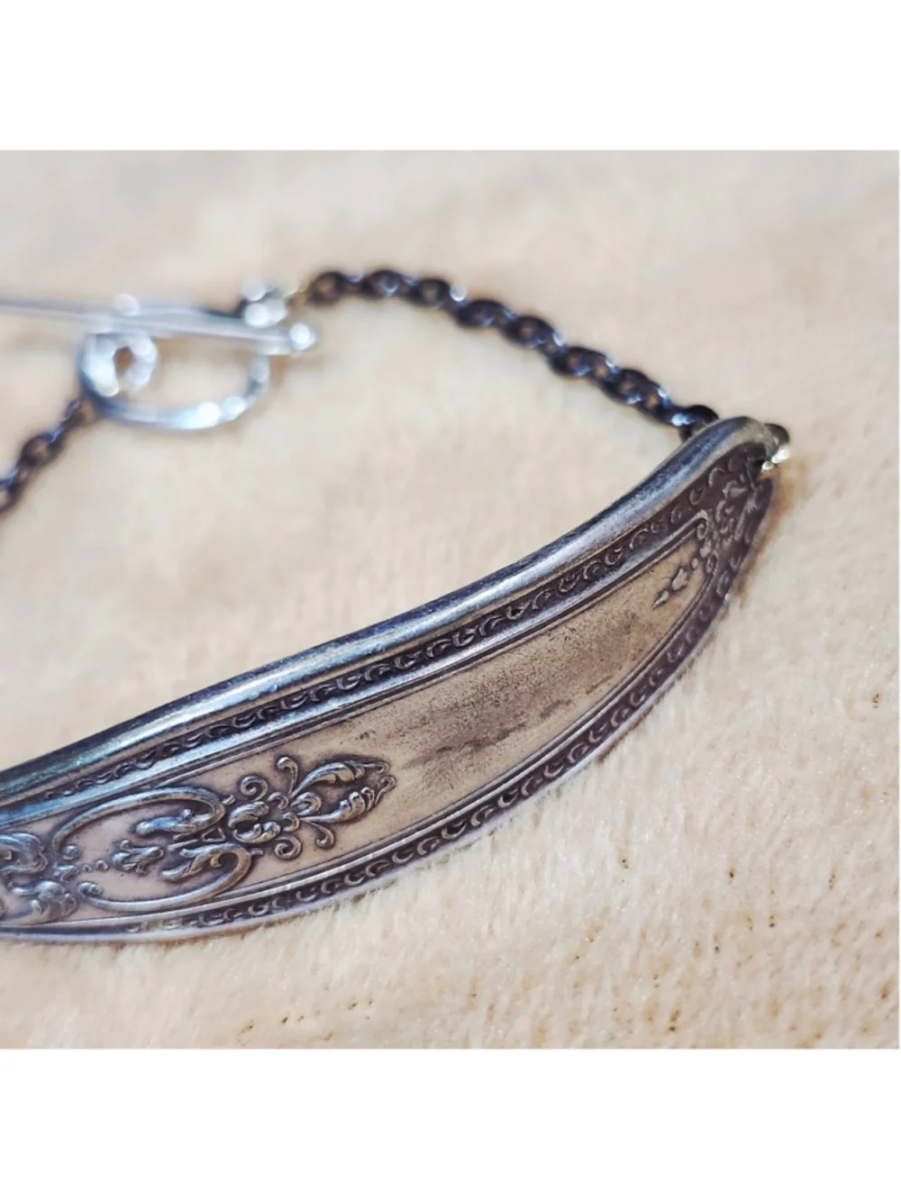 Handmade silver Plated silverware Bracelet